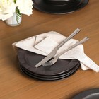 Stone Lain Oasis Stoneware 4 Piece Dinner Plate Dish Set - Serving Dishes  Black