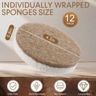 Tioncy 12 Pcs Kitchen Sponges Bulk 4 33 X X 0 79 Inches  Brown And White