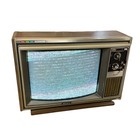 1975 Sony Trinitron Kv-1920 Uhf Vhf 19    Color Tv Wood Grain Ccrt W  Antenna Rare
