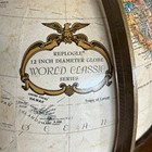 Vintage Replogle 12    World Classic Globe W  Wooden Stand   Topography Raised