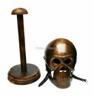 Medieval Skeleton Armour Helmet Spectacle Roman Knight Antique Skull Viking Mask