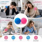 Pink Fuzzy Squishy Stress Ball Soft Fidget Squeeze Toy For Adults