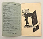 Vintage 1950 Singer Sewing Machine Class 127 Instructions For Use care Pamphlet