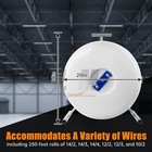For 415d Nm Cable Dispenser Portable Electric Wire Spinner Reel Caddy Tool New