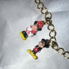 Vintage Disney Charm Bracelet     Mickey  Minnie  Donald  Goofy  Daisy   Pluto