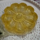 Vtg Mcm 1960s Lucite Acrylic Yellow Raised Flower Daisy Spoon Rest Holder - 8   