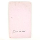Named Little Girl Cdv Photo C1878 Antique Katie Baxter Child Portrait Card H762