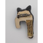 Vintage 1981 Pocket Pet Creation By Solow Tuxedo Cat Brooch Pin Black White 80s