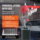 Electric Hoist Crane Winch 2200 Lbs 328 Ft Wireless   14 Ft Wired Remote