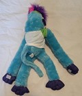 Kipp Brothers Mohawk Monkey Stuffed Animal Plush Toy Large Purple Multicolor
