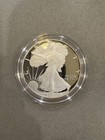 1986 American Silver Eagle 1 Oz Proof Coin W  Box   Coa        s    Mint Mark     1st Yr