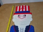 Needlepoint Uncle Sam Patriotic Red White And Blue Hanging Decor
