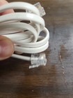 15  Foot Rj11 Modular Phone telephone Wire Line Flat Cord cable  6p4c 15ft White