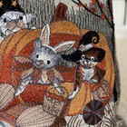Pier 1 Halloween Embroidered Dog Throw Pillow Fall Dog In Costumes 15  X 15 