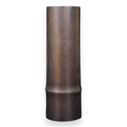 Bronze Vase Japanese Vintage Jar Vessel Bamboo Shape Metalwork Ikebana 6 7 Inch
