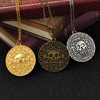 Pirates Of The Caribbean Inspired Cursed Aztec Coin Medallion Necklace