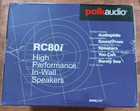 New Sealed Polk Audio Rc80i 8  In-ceiling 2-way Speakers - Pair