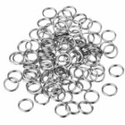 100pcs set 12mm Silver Split Ring Small Keychain Keyring Key Chain Accessories