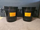 2 Veuve Clicquot Ponsardin Champagne Ice Bucket Cooler Oxford Made In Germany