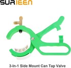 R134a R12 Side Can Tap  3-in-1 Side Mount Can Tap Valve  1 4   Sae 1 2   Thread 
