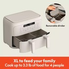 Bella 4qt Trizone Air Fryer Oatmilk