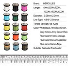 Hercules 328 547 1094yards Super 10-300lb 4 Strands Pe Test Braided Fishing Line