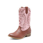Us Kids Boys Girls Cowgirl Western Boots Toddlers Riding Boots Mid Calf Boots