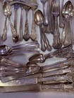 Vintage Lot  50  Silverplate Flatware Craft Lots Mixed Makers Oneida Roger   s