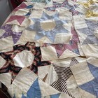 Vintage Antique Quilt Blocks Eight Point Star  Lot Of 18  Feedsack  13    Blocks 