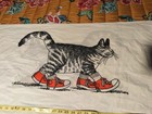 Bernard Kliban Cat Red Sneakers Vintage Pillow Case Childless Cat Lady Cartoon