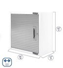 Seville Classics Ultrahd Wall Storage Cabinet  24  W X 12  D X 24  H  white 
