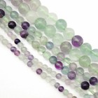 Wholesale Fluorite Gemstone Round Spacer Loose Beads 4mm 6mm 8mm 10mm 12mm 15 In