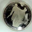 1974 John Adams  925 Sterling Bicentennial Medal In Capsule  Free Shipping
