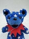 Liquid Blue Grateful Dead Tour Beanie Bear Uncle Sam 90s Licensed New W  Tag 7   