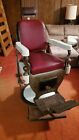 Antique Theo A Kochs Vintage Barber Chair  Circa Roaring 1920   s