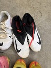 Lot Of 16 Pairs Of Youth small Adidas Nike Etc Soccer Cleats Used See Photos