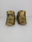 Pair Antique South American Spanish Colonial Brass Horse Stirrups 19th Century