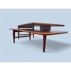 Vintage Lane Acclaim Boomerang Swivel Coffee Table Walnut Mid Century 0900-91