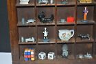 Ooak Wall Art  Antique Printers Tray Repurposed Filled W  Game Pieces  trinkets