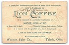 1890s Trade Coffee Lion Card Victorian Spice Woolson Co Toledo 3 Dogs Rose s