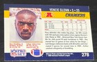 1990 Pro Set Football  278 Vencie Glenn Autographed Card