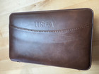 Tisfa Leather Cigar Case With V-cut Cutter   Torch Lighter