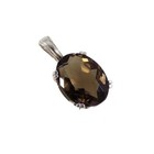 Antique 10ct Scotland Cairngorm Smoky Quartz Ancient Babylon Rome Swiss Pendant
