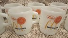 Set Of 9 Mcdonalds  good Morning  Coffee Mugs   Anchor Hocking Fire King 1970 s
