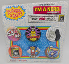 Yo Gabba Gabba  I m A Nerd Button Pins Set 2012 Comic-con Exclusive Sealed