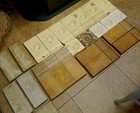 Vtg Wood Trim Plinth Blocks Architectural Salvage Bullseye Rosette Lot Of 24