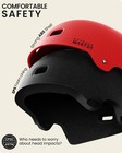 Outdoormaster Skateboard Cycling Helmet - Two Removable Liners Ventilation Multi