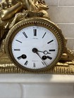 Japy Freres Med  D honneur - Antique Mantel Clock - Marble With Gold Figure