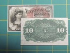 Reproduction Liberty Bust 10c Fractional Currency Us Paper Money Currency Copy