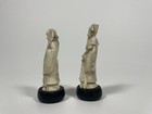 Pair Of Vintage Chinese Figurines     Shou Lao   Wealth God Statues     5    Tall